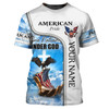 Custom Personalized  Jesus Eagle 3D Full Print Shirt 4Th Of July American Independence Day 3D Shirts