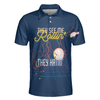 Bowling Men Polo Shirt - They see me Rollin’ They Hatin’ Polo Shirt, Light Art Bowling Polo Shirt - Perfect Gift For Friend, Family, Bowling Lovers
