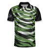 Unique Golfer Design With Ripped Texture Golf Polo Shirt, Basic Spiral Pattern Golf Shirt Design - Perfect Gift For Men