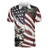 USA Flag Men Polo Shirt, Keep Swing It American Flag Golf Club Polo Shirt, Best Golf Shirt For Male