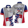 Personalized Texas Flag Archery Men Polo Shirts Custom Name Patriotic Archery Jerseys Shirts