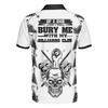 Men Polo Shirt - Billiards To Death Burry Me With Billiards Club Polo Shirt, Cool Skull Polo Shirt Design For Billiards Lovers