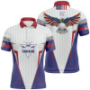 Custom American Flag Golf Polo Shirt Custom Us Eagle Golf Shirts For Men Patriotic Golf Gifts