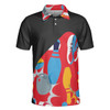 Colorful Tenpin Bowling Men Polo Shirt, Life Is Like A Bowling Ball Shirt For Male, Gift Idea For Bowling Lovers