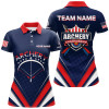 Custom Personalized Arrow Bow Archery Polo Shirts For Women, Custom US Flag Archery Championship Shirts