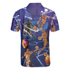 Basketball It's In My DNA Men Polo Shirt, Blue Basketball Shirt Design, Basketball Team Polo Shirt, Gift For Basketball Lovers