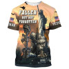 3D All Over Printed Veteran Shirt, Vietnam Veteran Shirts, Fallen But Not Forgotten Hawaii Shirt, To My Dad Veteran Gifts