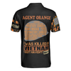 The War Is Over But The Battle Continues Agent Orange Dioxin Polo Shirt, American Flag Golf Shirt - Perfect Gift For Men