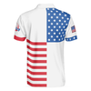 American Flag Golf Short Sleeve Unisex Golf Polo Shirt, Polo Shirts For Men And Women, Gift For Golfers