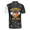 Tacos & Golf Polo Shirt, Skull Pattern Golfing Shirt Design, Tacos Golf Shirt - Perfect Gift For Men, Golfers