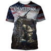 US Veteran Hawaiian Shirt, Aloha Beach Shirt For Independence Day, 3D Clothing For Veteran