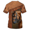3D Full Printing Love Horse Brown Hawaiian Shirt, Aloha Horse Shirt For Men And Woman, Horse Hoodie Sweatshirt