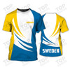 Custom Sweden v07 Personalized Name 3D Tshirt
