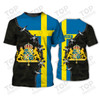 Custom Sweden v08 Personalized Name 3D Tshirt
