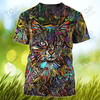 Cat Art Many Color 3D All Over Print  Tshirt