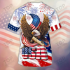 Eagle Usa Independence Day 3D All Over Print  Tshirt