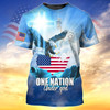 Eagle One Nation God 3D All Over Print  Tshirt