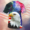 Eagle Independence Day  3D All Over Print  Tshirt