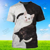 Cat White&Black 3d Full Print