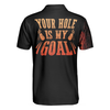 Your Hole Is My Goal Golf Polo Shirt, Black Flame Fragmented Golfer Polo Shirt, Best Golf Shirt - Perfect Gift For Men
