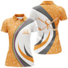 Custom Personalized Thanksgiving Golf Polo Shirt Custom Orange Golf Shirts For Women Cool Golf Gifts