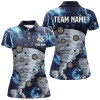 Custom Blue Thunder Lightning Darts Polo Shirt Custom Storm Dart Shirts For Women Dart Jersey