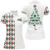 Custom Funny Christmas Womens Golf Polo Shirt Custom Christmas Tree Golf Icons, Christmas Golf Gifts