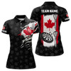 Custom Canadian Flag Personalized Women Darts Polo Shirt Custom Patriotic Darts Jersey For Women