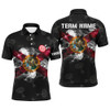 Personalized Archery Florida Flag Polo Shirts For Men Custom Patriotic Team Archery Jerseys