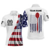 Custom 3D American Flag Mens Darts Polo Shirt Custom Patriotic Darts Shirt For Men Dart Jerseys