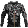 FUNSTUFFPRINT Vikings Fenrir Skoll And Hati Valknut Raven 3D Baseball Jacket Hoodie and Zip Hoodie