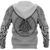 FUNSTUFFPRINT -Vikings Fenrir Skoll And Hati Valknut White 3D Baseball Jacket Hoodie and Zip Hoodie