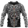 FUNSTUFFPRINT -Vikings Fenrir Skoll And Hati Valknut  3D Baseball Jacket Hoodie and Zip Hoodie