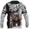 FUNSTUFFPRINT - Over Printed Bear Hoodie 3D Baseball Jacket Hoodie and Zip Hoodie