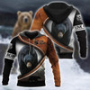 FUNSTUFFPRINT - Over Printed Bear 3D Baseball Jacket Hoodie and Zip Hoodie