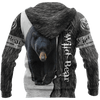 FUNSTUFFPRINT  All Over Printed Bear 3D Baseball Jacket Hoodie and Zip Hoodie