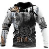 FUNSTUFFPRINT -All Over Printed Bear Hoodie 3D Baseball Jacket Hoodie and Zip Hoodie