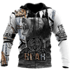 FUNSTUFFPRINT -All Over Printed Bear Hoodie 3D Baseball Jacket Hoodie and Zip Hoodie