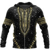 FUNSTUFFPRINT - African Luxury Pattern III 3D Baseball Jacket Hoodie and Zip Hoodie