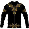 FUNSTUFFPRINT African Luxury Pattern 3D Baseball Jacket Hoodie and Zip Hoodie