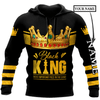 FUNSTUFFPRINT African Culture Custom Name Black King Unisex  3D Baseball Jacket Hoodie and Zip Hoodie