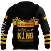 FUNSTUFFPRINT African Culture Custom Name Black King Unisex  3D Baseball Jacket Hoodie and Zip Hoodie