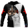 FUNSTUFFPRINT CHILD OF GOD A WOMAN OF FAITH A WARRIOR OF CHRIST JESUS  3D Baseball Jacket Hoodie and Zip Hoodie