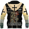 FUNSTUFFPRINT CHILD OF GOD A WOMAN OF FAITH A WARRIOR OF CHRIST  3D Baseball Jacket Hoodie and Zip Hoodie