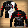 FUNSTUFFPRINT CHILD OF GOD A MAN OF FAITH A WARRIOR OF CHRIST KNIGHT CHRISTIAN  3D Baseball Jacket Hoodie and Zip Hoodie