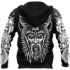 FUNSTUFFPRINT  Odin Viking Warrior  3D Baseball Jacket Hoodie and Zip Hoodie