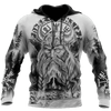 FUNSTUFFPRINT   Vikings Odin Fenrir Raven 3D Baseball Jacket Hoodie and Zip Hoodie