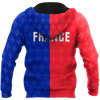 FUNSTUFFPRINT Personalized Name France - Paris  3D Baseball Jacket Hoodie and Zip Hoodie