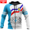 FUNSTUFFPRINT Personalized Name France - Marseille  3D Baseball Jacket Hoodie and Zip Hoodie