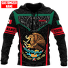 FUNSTUFFPRINT   Personalized Mexico Aztec Calendar Frame Unisex  3D Baseball Jacket Hoodie and Zip Hoodie
